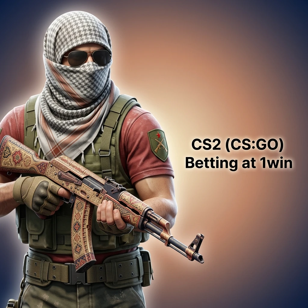 CS2 betting on 1win with markets for match winner, map winner, round totals, and live odds for top esports tournaments